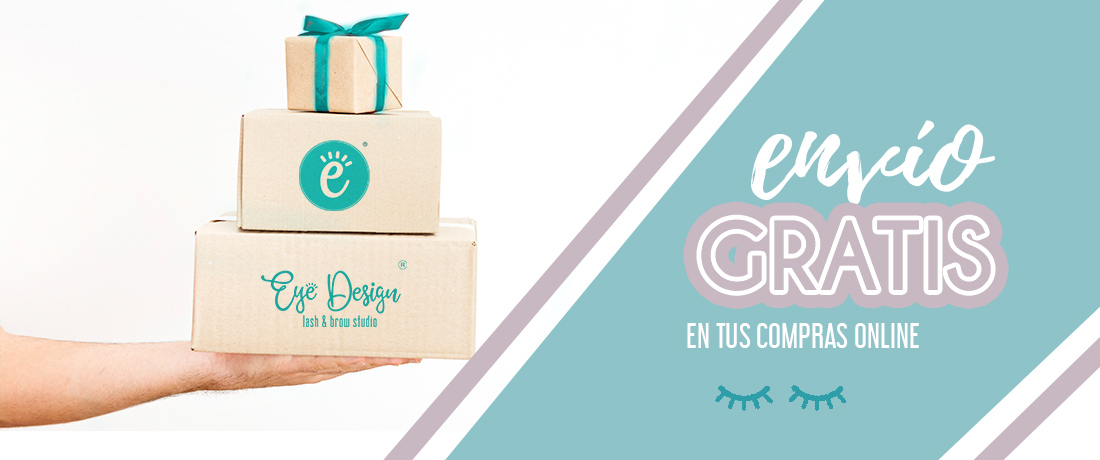 Envios gratis en la tienda de eyedesign, maquillaje, aftercare, extensiones de pestañas